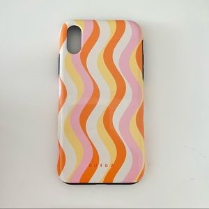 BURGA PINK ORANGE AND YELLOW SWIRL PHONE CASE FOR IPHONE XR/ XS